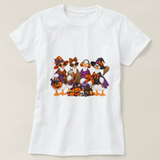 Halloween Goose Squad Outfit Witchy Geese Spooky T-Shirt