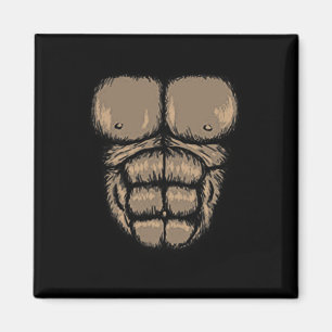 Halloween Gorilla Chest Costume Cute Monkey Muscle Magnet