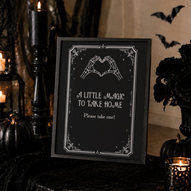 Halloween Goth Bridal Shower Favour Poster (Creator Uploaded)
