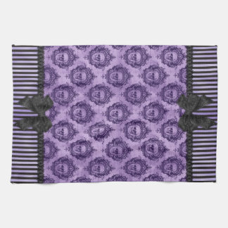 Halloween Gothic Baroque Skulls Towel