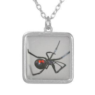 Halloween Gothic Black Widow Spider Necklace