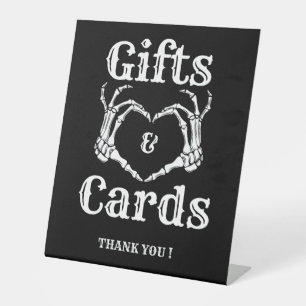 Halloween Gothic Gift and cards Skull hands Sign