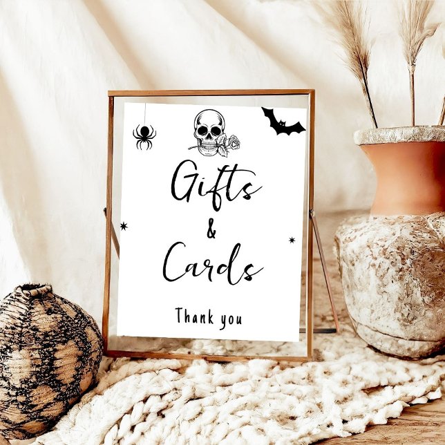 Halloween Gothic Gift and Cards wedding sign (Creator Uploaded)
