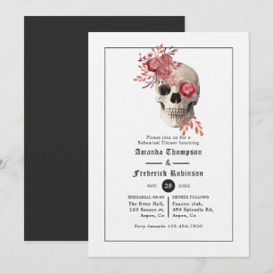 Halloween Gothic Rehearsal Dinner Invitation