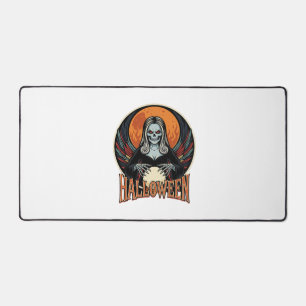 Halloween Gothic Skeleton Fortune Teller Vector Ar Desk Mat