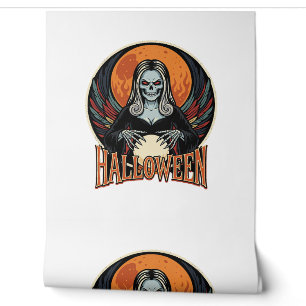 Halloween Gothic Skeleton Fortune Teller Vector Ar Wallpaper