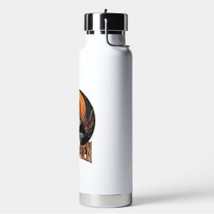 Halloween Gothic Skeleton Fortune Teller Vector Ar Water Bottle