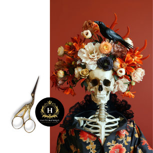 Halloween Gothic Skeleton Skull Decoupage  Tissue Paper