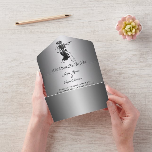 Halloween Gothic Wedding All In One Invitation (Video)