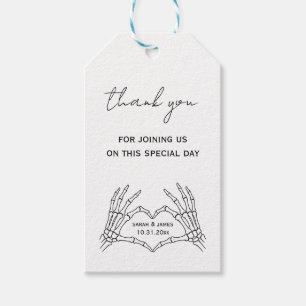Halloween Gothic Wedding Favour Tags