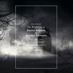 Halloween Gothic Wedding Invitation