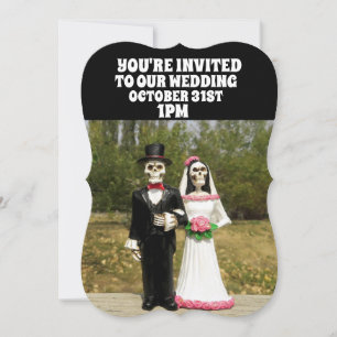 HALLOWEEN GOTHIC WEDDING INVITATIONS PERSONALIZED