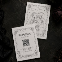 Halloween Gothic Wedding RSVP QR Code