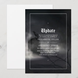 Halloween Gothic Wedding Update Invitation