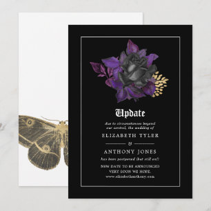 Halloween Gothic Wedding Update Invitation