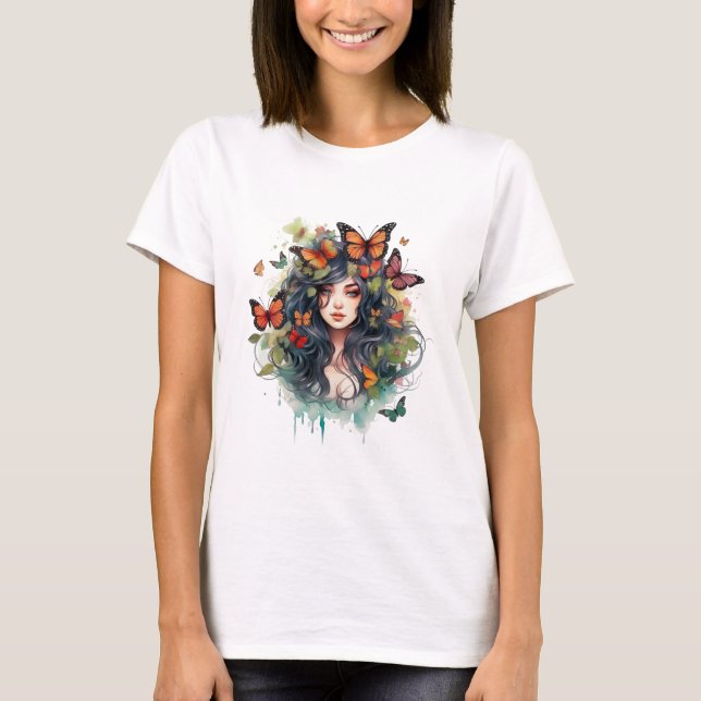 Halloween gothic witch T-Shirt (Front)