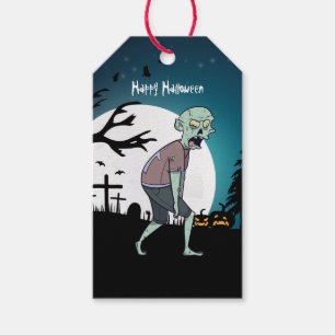 Halloween Gothic Zombie Personalised Gift Tags