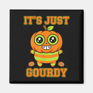 Halloween gourdy pumpkin design cute jack o'lanern magnet
