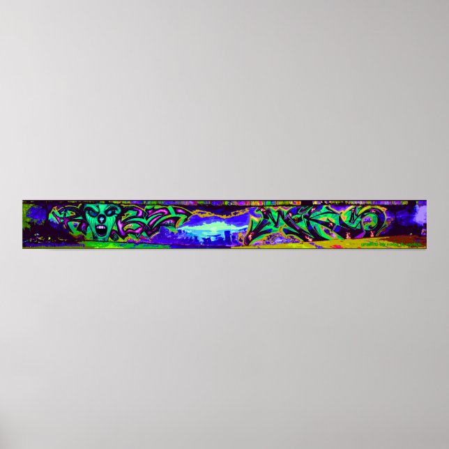 Halloween Graffiti(tweaked) Poster (Front)