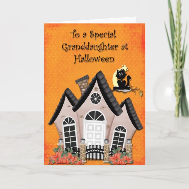 Halloween Granddaughter Card (Front)