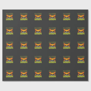 Halloween Grandpa Bat Witch Wishes Wrapping Paper