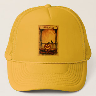 Halloween Graphic – 1960s Poster Aesthetic Trucker Hat
