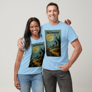 Halloween Graphic – 1960s Poster Style T-Shirt
