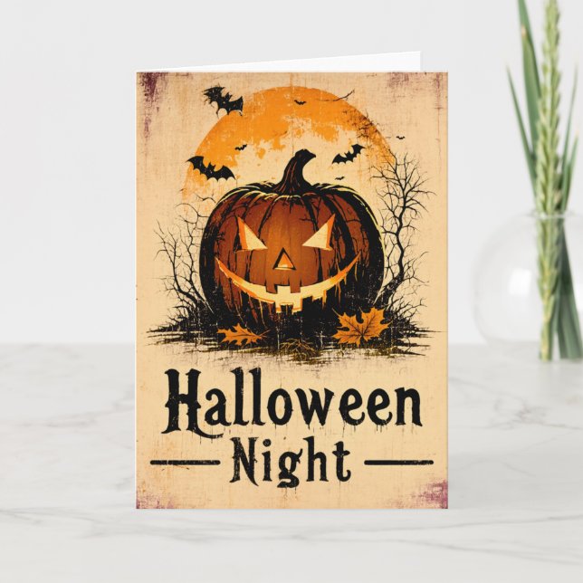 Halloween Graphic – 1960s Theme Edition Card (Front)