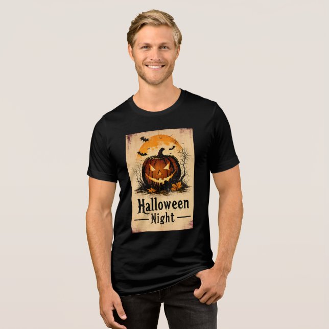 Halloween Graphic – 1960s Theme Edition Tri-Blend Shirt (Front Full)