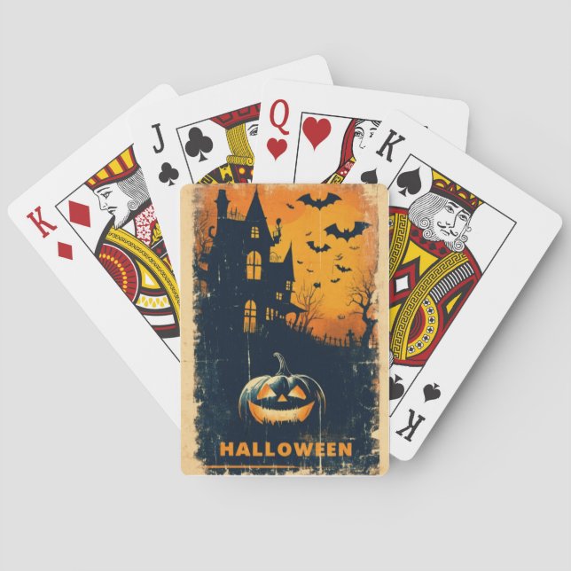 Halloween Graphic Limited Edition Artwork Playing Cards (Back)