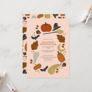 Halloween Graphic Party  Invitation