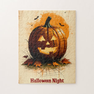 Halloween Graphic – Unique 1960s Style Jigsaw Puzzle
