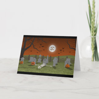 Halloween: Graveyard Scene: Card