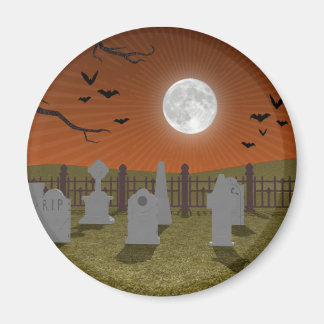 Halloween: Graveyard Scene: Magnet