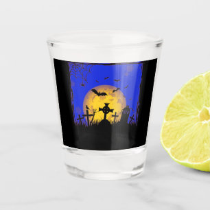 Halloween Graveyard Shot Glass