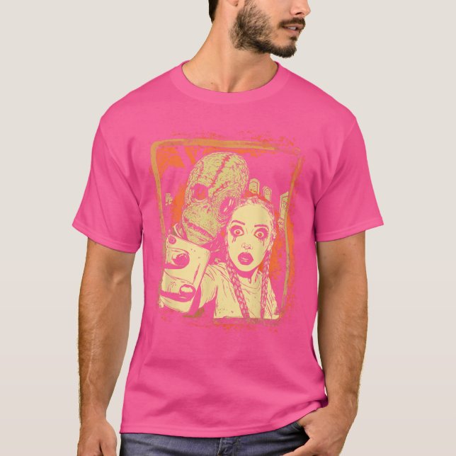 Halloween Graveyard Sie Comic Horror Monster Artwo T-Shirt (Front)