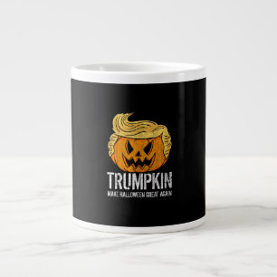 Halloween Great Again Donald  Trumpkin Pumpkin Large Coffee Mug