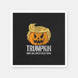 Halloween Great Again Donald  Trumpkin Pumpkin Napkin