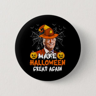 Halloween Great Again Funny Trump Jack O Lantern G 6 Cm Round Badge