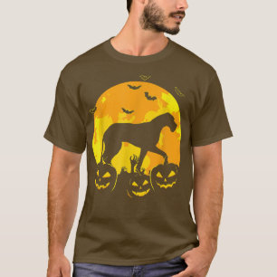 Halloween Great Dane Jack O Lantern Dog Puppy Pump T-Shirt