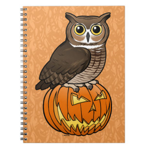 Halloween Great Horned Owl Notebook