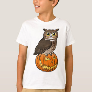 Halloween Great Horned Owl T-Shirt