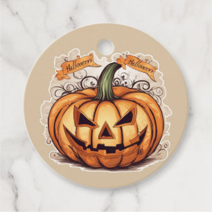 Halloween: Great pumpkin Favour Tags