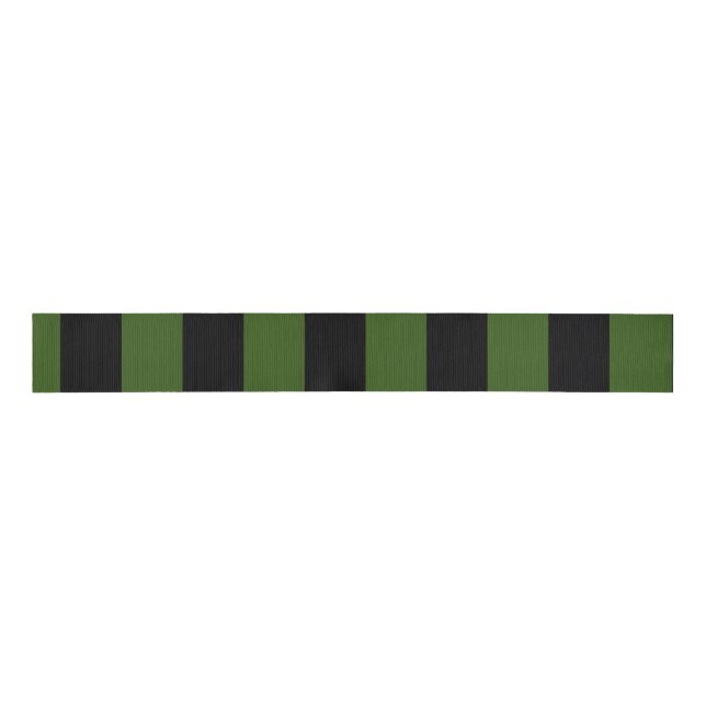 Halloween Green and Black Ribbon Grosgrain Ribbon (Front)