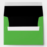 Halloween Green Frankenstein Invitation Envelope