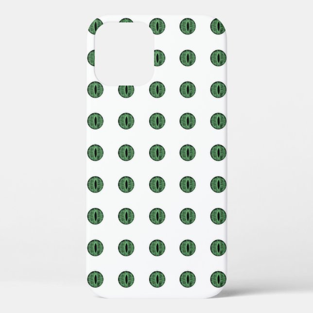 Halloween Green Polka Dot Eyes Case-Mate iPhone Case (Back)