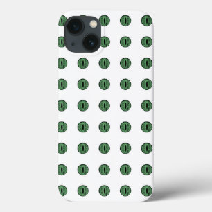 Halloween Green Polka Dot Eyes iPhone 13 Case