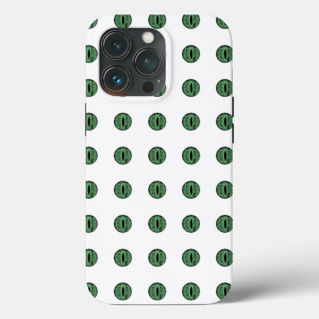 Halloween Green Polka Dot Eyes Case-Mate iPhone Case (Back)