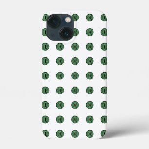 Halloween Green Polka Dot Eyes iPhone 13 Mini Case