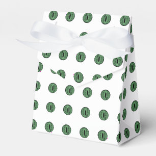 Halloween Green Polka Dot Eyes Favour Box
